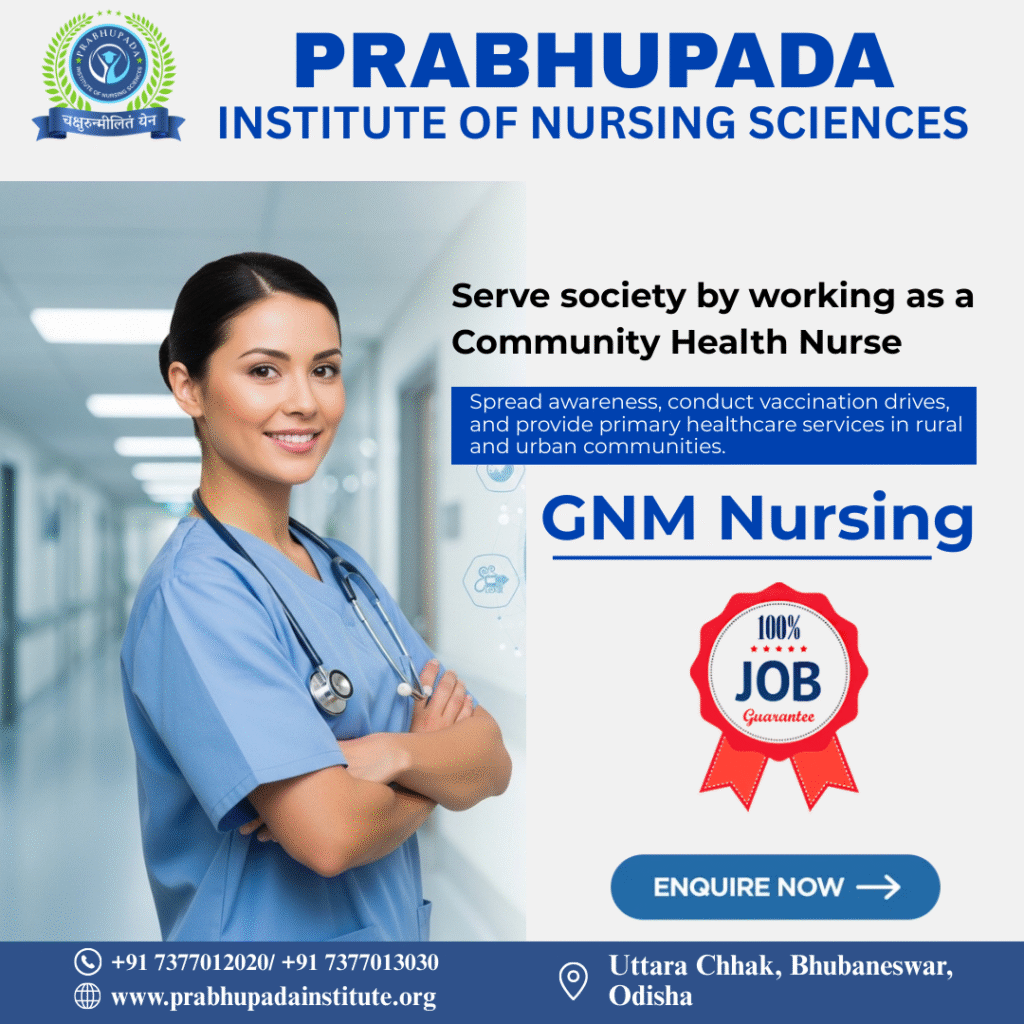 Serve society by working as a Community Health Nurse